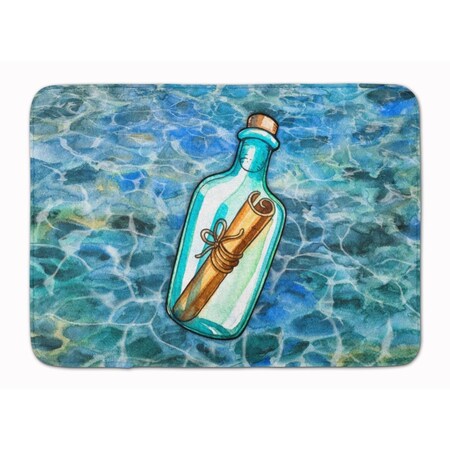 Carolines Treasures Messag in a Bottle Machine Washable Memory Foam Mat BB5343RUG